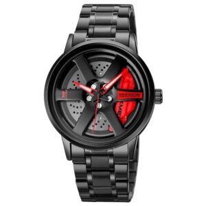 Wheel watch |Red colour |Quartz Machinary